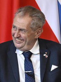 Prezident Izraele Jicchak Herzog a Miloš Zeman