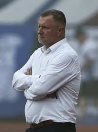 Utkání 1. kola první fotbalové ligy: Baník Ostrava - Sigma Olomouc, 30. července 2022, Ostrava. Trenér Ostravy Pavel Vrba