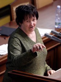 Novinářka a bývalá poslankyně za ANO Jana Lorencová na jednání sněmovny v roce 2015