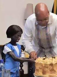 Osmnáctiny s Ontlametse Phalatseovou slavil i prezident Jacob Zuma.