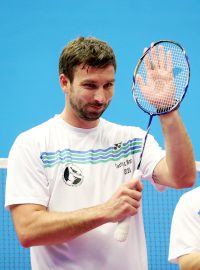 Bývalý badmintonista a nový předseda Českého badmintonového svazu Petr Koukal (vlevo)