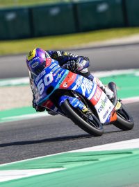 Jason Dupasquier při jednom ze závodů Moto3