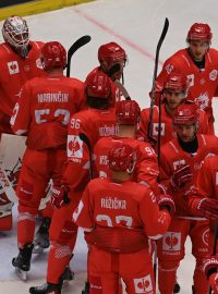 Třinečtí hokejisté zdolali v úvodním osmifinále play-off Ligy mistrů na svém ledě švédský tým Skelleftea 4:3