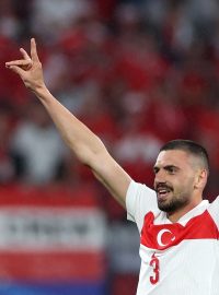 Merih Demiral slaví gól proti Rakousku