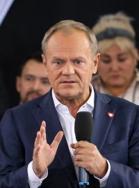 Polský premiér Donald Tusk na sjezdu Občanské platformy