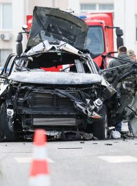 Vrak, ve kterém v Sevastopolu při výbuchu zahynul ruský kapitán Valerij Trankovskij.