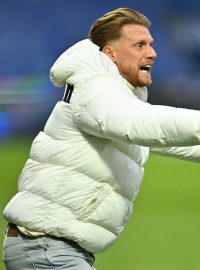 Trenér libereckého Slovanu Radoslav Kováč v zápase s Baníkem Ostrava