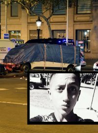 Sedmnáctiletého Moussa Oukabira hledá španělská policie pro důvodné podezření řízení bílé dodávky, kterou najel do davu lidí v Barceloně.