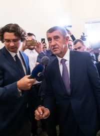 Andrej Babiš u soudu v Kauze Čapí hnízdo