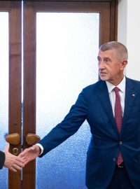 Petr Fiala a Andrej Babiš se sešli u prezidenta