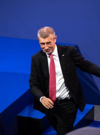 Celostátní sněm ANO. Andrej Babiš a Radek Vondráček