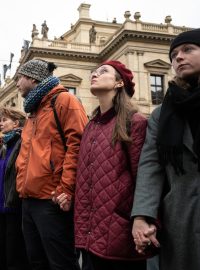 Pieta za oběti střelby na filozofické fakultě