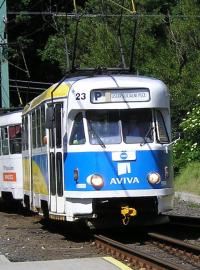 Tramvaj T2R na lince v Liberci (ilustrační foto).