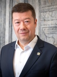 Šéf hnutí SPD Tomio Okamura